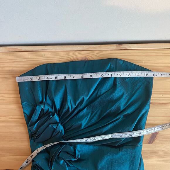 Vintage Jessica McClintock for Gunne Sax Metallic Strapless mini dress - Picture 8 of 10